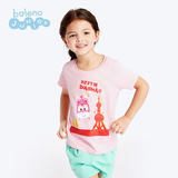 Baleno班尼路女童短袖印花上衣夏 新款超级飞侠卡通T恤中大童纯棉