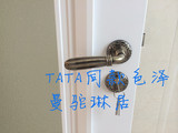 欧式纯铜锁芯室内门锁/房门锁/仿古分体门锁亮光 高档升级版版