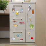 门贴装饰品冰箱贴纸翻新个性餐厅可移除墙贴画创意卡通厨房橱柜柜
