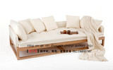 中式明清古典实木免漆禅意设计定制家具老榆木打坐沙发大罗汉床