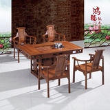 非洲花梨木茶桌椅组合 实木仿古中式多功能功夫茶几茶台 红木家具