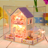 DIY小屋大型豪华别墅拼装房子手工模型男生送女生日创意礼物玩具