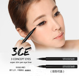 韩国彩妆原装代购三只眼水性笔3CE水性眼线笔棕色3CE眉笔