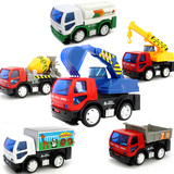 耐摔儿童工程车套装惯性玩具车 运输卡车搅拌车挖掘机吊车小汽车