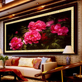 妃子秀印花十字绣新款客厅欧式花卉十字绣画大幅浪漫富贵油画牡丹
