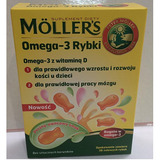 挪威Moller's沐乐思 儿童3岁+水果味果冻鱼油胶囊 波兰代购直邮