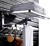厨房卫生间吸盘毛巾架 浴室真空免打孔浴室304太空铝单杆