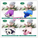 泰国原装进口Able爱宝天然乳胶枕头 儿童卡通枕宝宝动物玩具枕