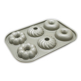 三能屋诺甜甜圈模具6连空心圆模 圆形不沾烤盘面包蛋糕模烘焙工具