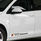 大众高尔夫6 7侧门车贴 贴纸改装反光汽车贴拉花德国旗个性划痕