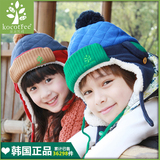 韩国kk树宝宝帽子加绒护耳帽儿童帽子秋冬款2-4-8岁男女童帽韩版