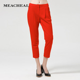Meacheal米茜尔 基本款红羊毛女裤 专柜同款正品冬季新款女装裤子