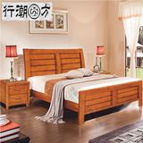 实木床1.2米橡木简约现代学生单人床宜家木质儿童家具成人公寓床