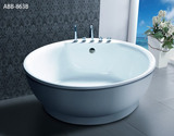高邦亚克力超大豪华正圆形独立式双人浴缸1.6米ABB863B浴盆