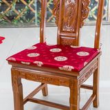 中式古典坐垫红木圈椅带靠背垫夏季实木家具沙发垫官帽椅子餐椅垫