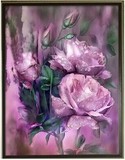 紫色花卉DIY钻石画最新5D十字绣客厅卧室装饰画壁画方钻满钻E323