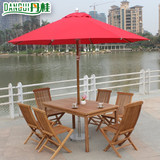 印尼柚木户外桌椅套阳台庭院花园露天餐厅咖啡全实木休闲组合家具