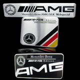 奔驰AMG铝合金拉丝立体改装车贴车标 金属车身贴 汽车用品 包邮
