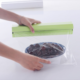 日本厨房工具不锈钢刀片切割器大卷冰箱冷藏冷冻食品保鲜膜切割盒