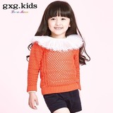 gxgkids女童毛衫韩版儿童长袖套头毛衣新款童装毛衫B5120271