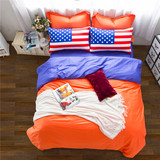 紫罗兰家纺纯色全棉床上用品四件套1.5/1.8m床品套件纯棉床单被套