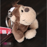 毛绒钥匙扣nici猩猩长臂猴子公仔汽车 钥匙圈玩具小挂件包包挂饰