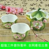 潮州陶瓷快客杯整套一壶二杯便携旅行茶具套装 创意茶壶茶杯特价