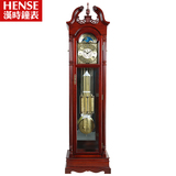 汉时钟表中式落地钟客厅创意座钟 创意摆钟静音机械实木立钟G1112