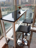 吧台桌椅组合客厅隔断简约柜台酒吧台实木烤漆钢化玻璃包邮红酒桌