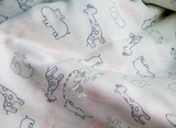 宝宝浴巾衣服布料 纯棉三层纱布 全棉儿童卡通床上用品 棉布面料