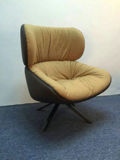 Tabano chair创意休闲沙发椅玻璃钢真皮布艺旋转扶手椅稻壳椅异形