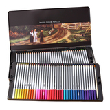 得力72色水溶性彩色铅笔 48色花园涂色填图美术绘画涂鸦 水溶彩铅