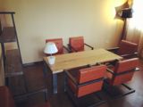 美式乡村LOFT工业风格家具 工作桌 会议桌复古铁艺实木餐桌 餐椅