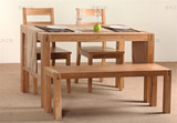 优木工坊日式北欧白橡木餐桌纯实木长餐桌原木色餐桌椅子工厂直销