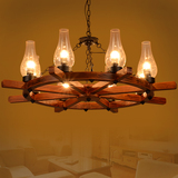 客厅地中海吊灯中式东南亚复古简约大气卧室餐厅美式欧式实木灯具