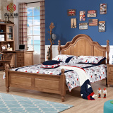 尚美雅全实木床 美式床英式床儿童双人床卧室实木家具 英伦的小屋