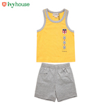 ivyhouse常春藤童装男小童针织套装 儿童夏季新款休闲英伦两件套