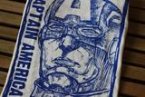 MARVEL 漫威 复仇者 美国队长 超级英雄肖像手绘漫画风格印花T恤