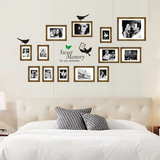 欧式客厅人物风景贴画 可移除沙发背景浪漫卧室床头照片墙贴纸