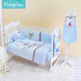婴儿床上用品套件七件套宝宝纯棉儿童床品婴儿床围套装