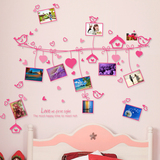 爱心照片墙贴 浪漫婚房卧室床头客厅书房儿童房间相框相片墙贴画