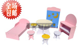 厂家玩具游乐园淘气堡配件儿童木质游戏屋幼儿园娃娃家桌椅玩具配