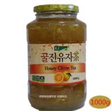 韩国KJ蜂蜜柚子茶 1000g 50%柚子含量 国际蜂蜜柚子茶1kg 瓶装