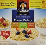 美国直邮QUAKER Instant Oatmeal Variety桂格即食燕麦片 2.1kg