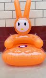 批发特价包邮萝卜兔猫双层水晶充气沙发儿童坐骑PVC玩具具