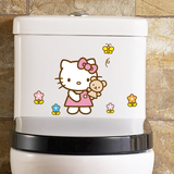 KITTY 凯蒂猫卫生间浴室防水马桶贴门 冰箱 多款选可移除墙贴纸