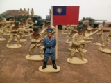 1/36二战国产兵人模型沙盘战争场景怀旧军事玩具5厘米大兵人80人