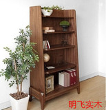 新款美国白橡木日式木质书柜书架单个 住宅家具 实木 书柜