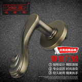 室内卧室锌合金欧式磁吸静音连体青古铜门锁正品厂家直销