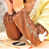 韩版男女士长款袖套 冬季可爱女款套袖 防污护袖卡通成人儿童袖头